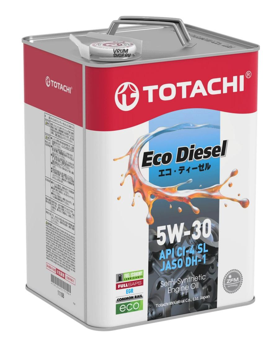 11106 TOTACHI Масло моторное TOTACHI Eco Diesel Semi-Synthetic CI-4/SL 5W-30 6л (4562374690486) 11106