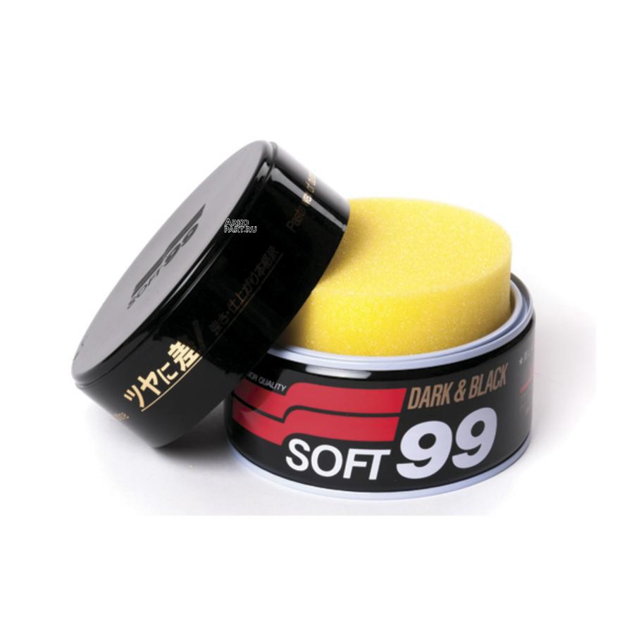 00010 SOFT99 Полироль для кузова защитный Soft99 Soft Wax для темных, 300 гр