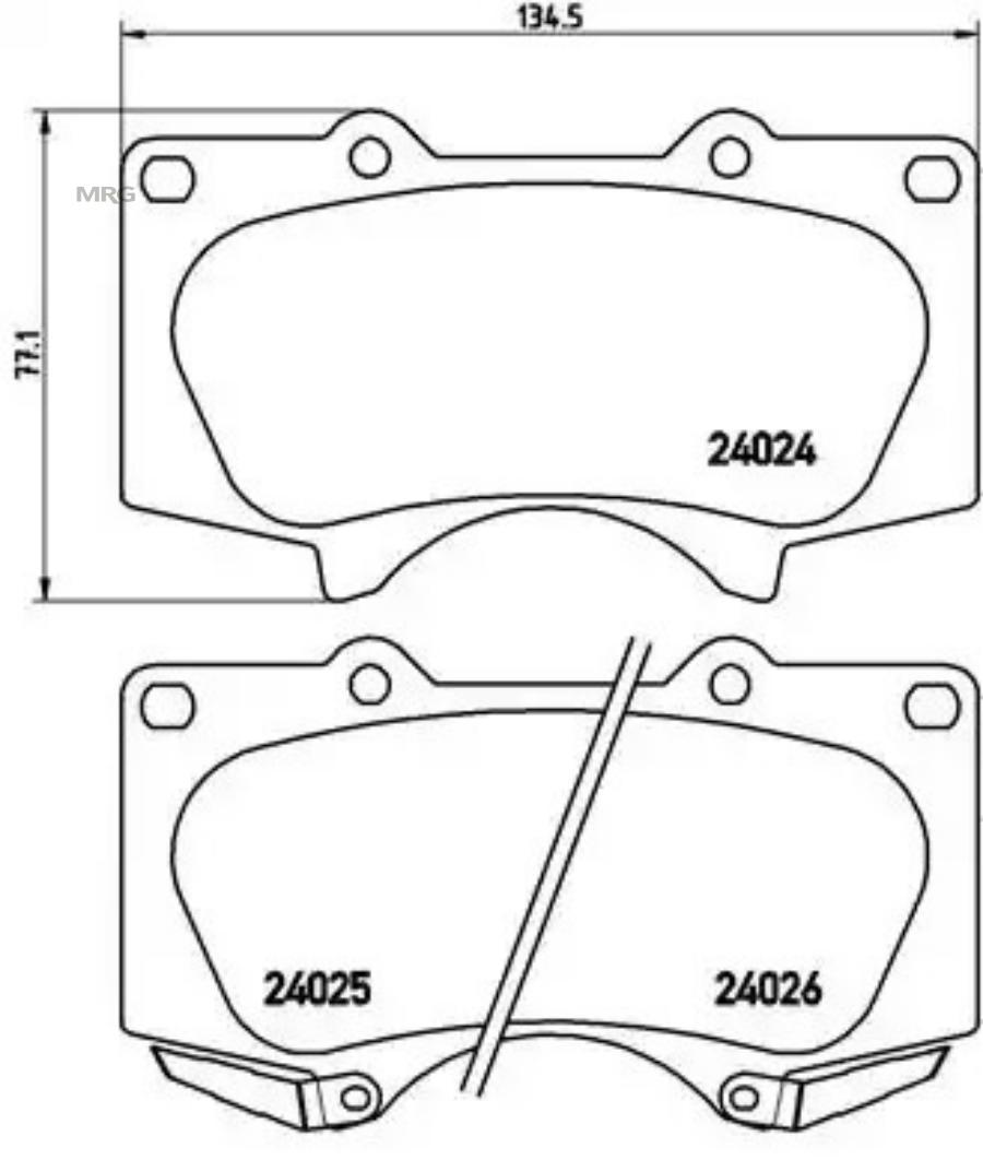 P83102 BREMBO Колодки тормозные дисковые LEXUS: GX 470 09-, LX 570 07-   TOYOTA: LAND CRUISER 150 2.7/3.0 D-4D/4.0 V6 Dual VVTi/4.0 V6 VVT-i/4.0 V6  VVTi 09- – купить с удобной доставкой на MRG в Москве