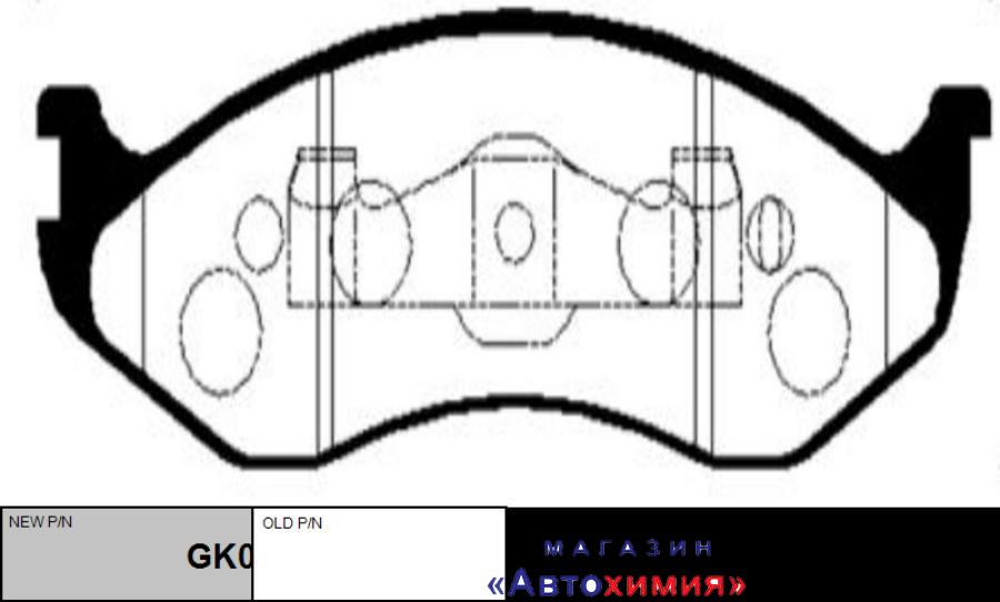 GK0518 CTR Комплект тормозных колодок, дисковый тормоз