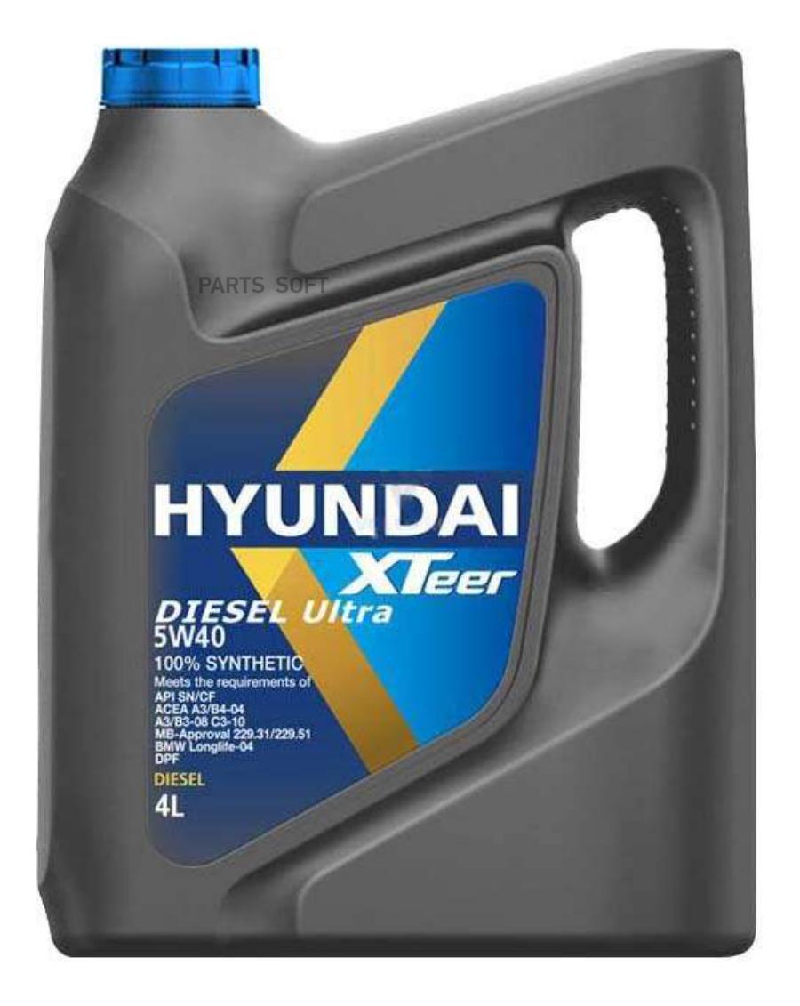 Масло Hyundai XTeer Diesel Ultra 5W40 4л