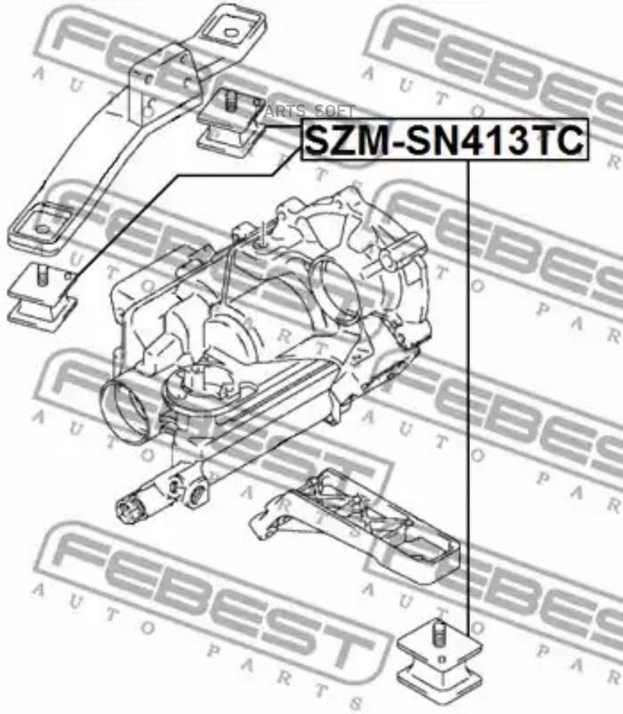 Купить Раздаточная коробка для SUZUKI JIMNY Вездеход открытый (SN) 1.3  (SN413) в Калининграде