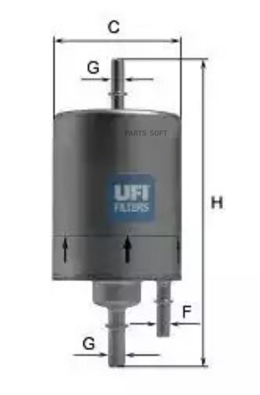 Топливный фильтр UFI 3183100 купить в интернет-магазине Рекорд-Авто в  Калининграде.