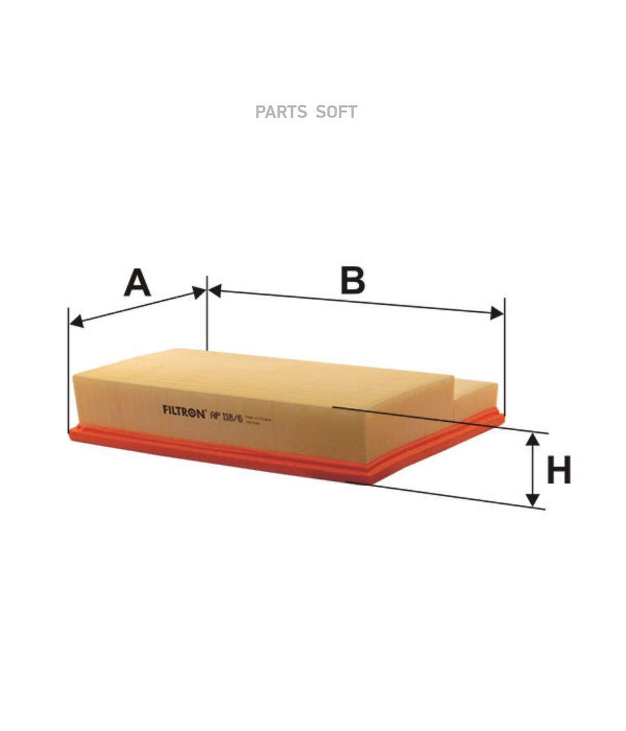 Воздушный фильтр FILTRON AP1186 купить в РЕКОРД-АВТО Калининградская область