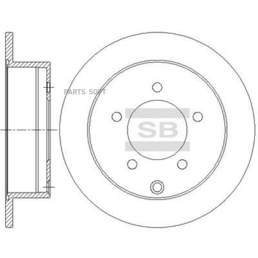 Тормозной диск SANGSIN BRAKE SD4333 купить в Интернет-магазин РЕКОРД-АВТО в  Калининграде