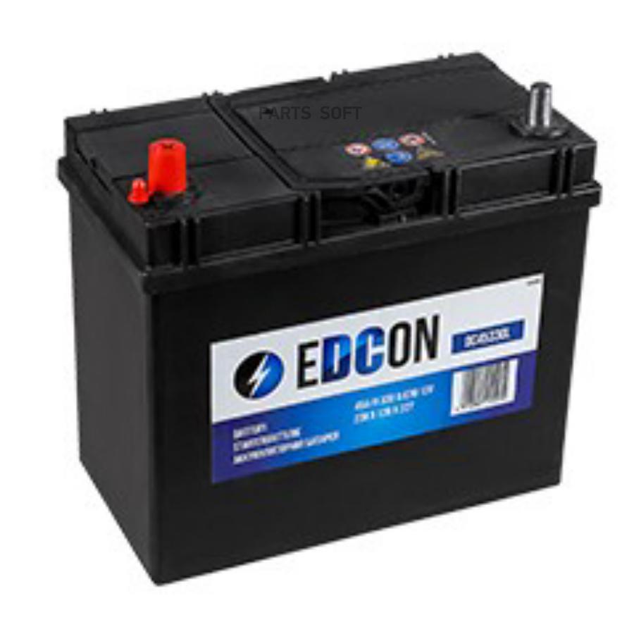 EDCON Аккумуляторная батарея 45Ah 330A 238х129х227 B00 EDCON DC45330L  купить в Интернет-магазин РЕКОРД-АВТО в Калининградской области