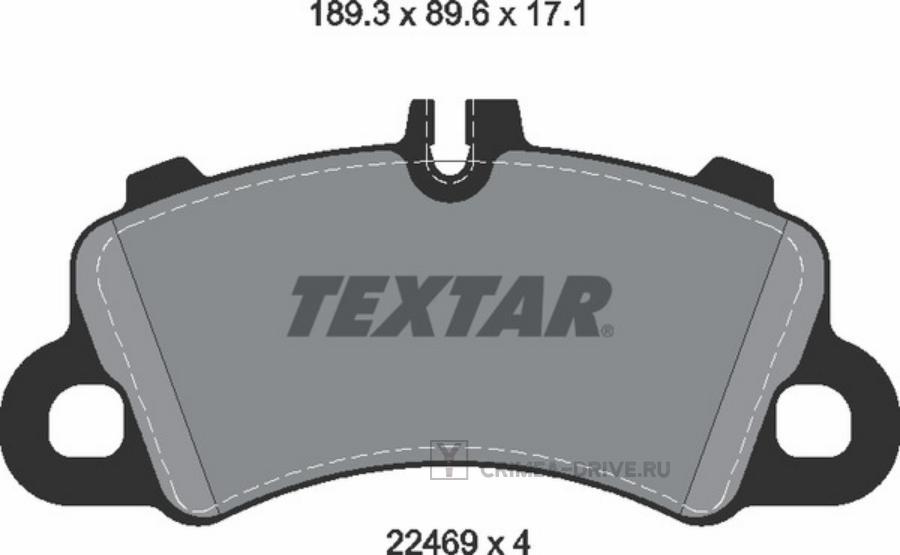 2246903 TEXTAR Комплект тормозных колодок, дисковый тормоз
