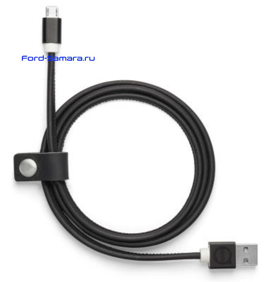 30673863 VOLVO Кожаный кабель USB Volvo Leather Charger Cable Android Black  купить в Самаре