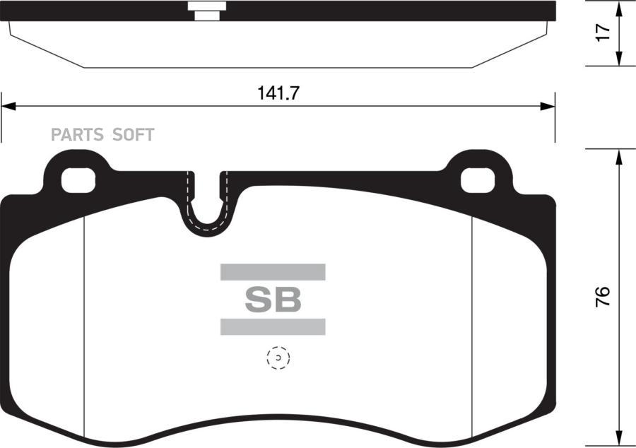SP2195 SANGSIN BRAKE Комплект тормозных колодок, дисковый тормоз