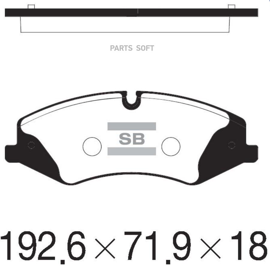 SP2233 SANGSIN BRAKE Комплект тормозных колодок, дисковый тормоз