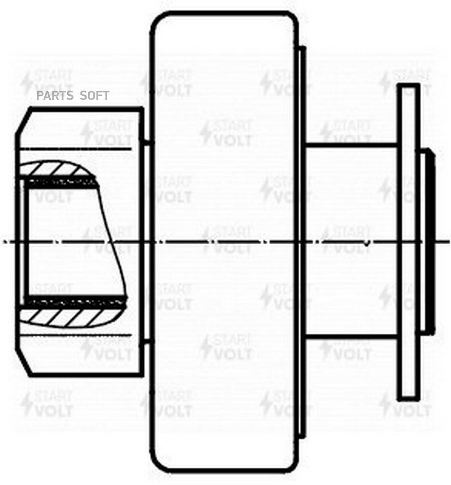 VCS0902 STARTVOLT: Привод стартера (бендикс) для а/м Renault Duster (10-)  1.5dCi (VCS 0902)