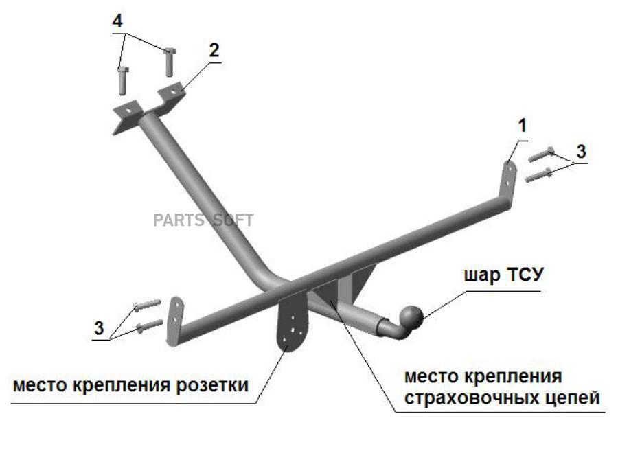 Типы фаркопов для легковых автомобилей с рисунком