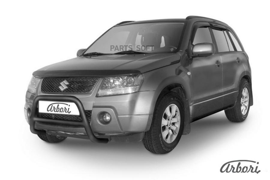 Артикул 2008. Защита переднего бампера 57 мм с защитой картера для Suzuki Grand Vitara. Кенгурятник Suzuki Grand Vitara. Защита бампера Сузуки Гранд Витара 2008. Кенгурин на Гранд Витара.