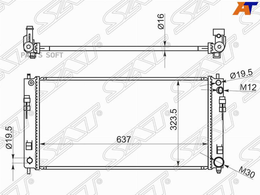 "Sat"sat ns0007-t31 радиатор охлаждения двигателя. Sat ns0009fx50. Sat ns0030. Sat 11.