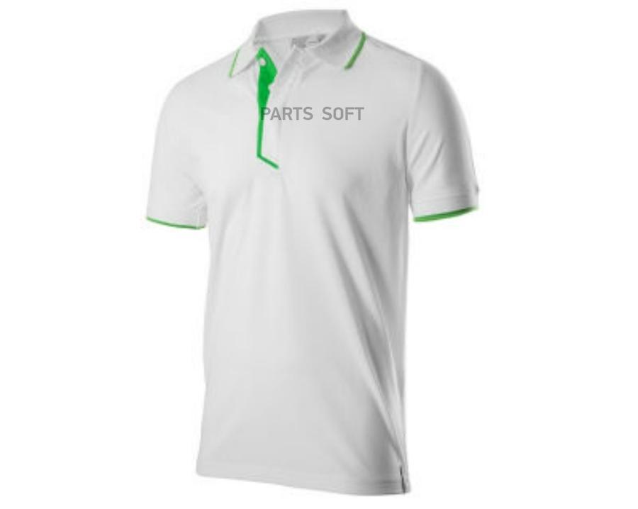 Мужская рубашка-поло Skoda Polo Shirt Mens Essential Collection White/Green