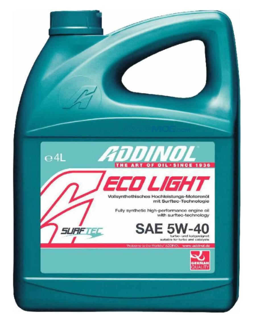 Адинол масло 5w40. Addinol Eco Light 5w-40 4 л.. Масло Addinol 5w40. Addinol Eco Light SAE 5w-40. Масло адинол синтетика 5w40.