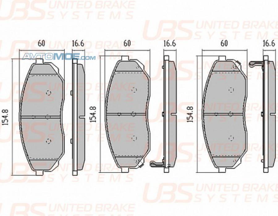 Размер тормозных колодок. Тормозные колодки UBS b1103018. Передние колодки Тойоты версо. Колодки Авенсис. Передние колодки Тойоты версо Корея.