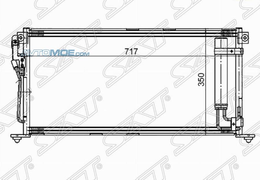 4.394. Радиатор кондиционера sat St-vw04-394-0, 615 мм. St-mbw4-394-0. Радиатор кондиционера Лансер 9. Радиатор кондиционера для sat St-dtw4-394-0 Nissan Teana.