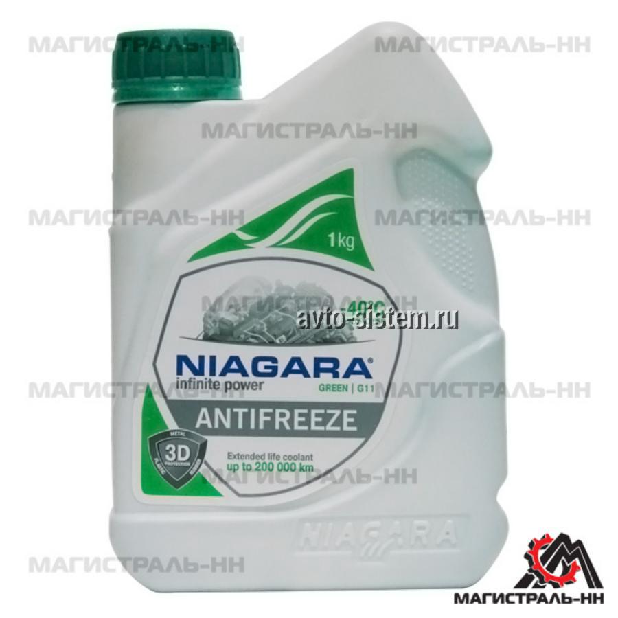 001001002006 NIAGARA Антифриз Niagara Green G11 (зеленый), 1 л