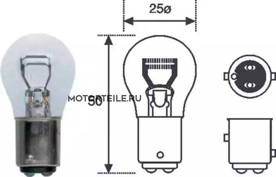 Лампа P21W/5W 12V [standart] min 10