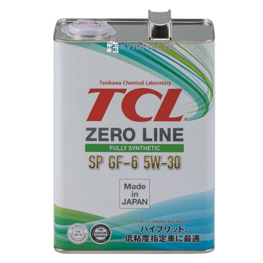 Z0040530SP TCL Масло моторное TCL Zero Line Fully Synth, Fuel Economy, SP, GF-6, 5W30, 4л арт. Z0040530SP