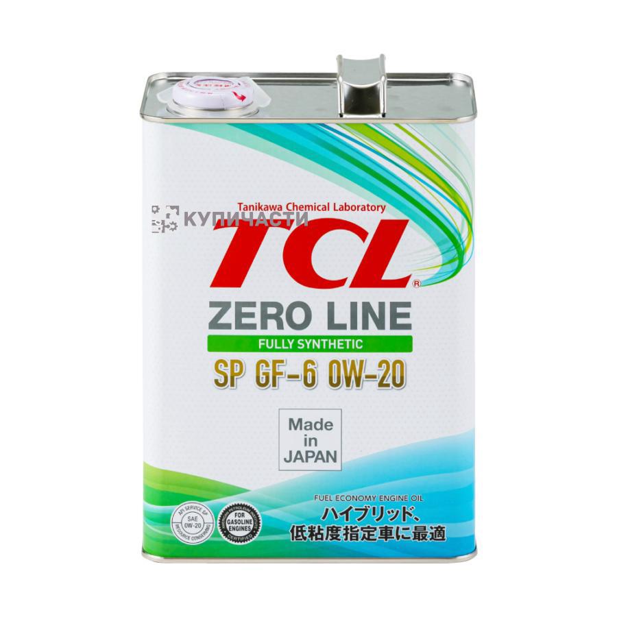 TCL Zero Line Fully Synth, Fuel Economy, SP, GF-6, 0W20, 4л