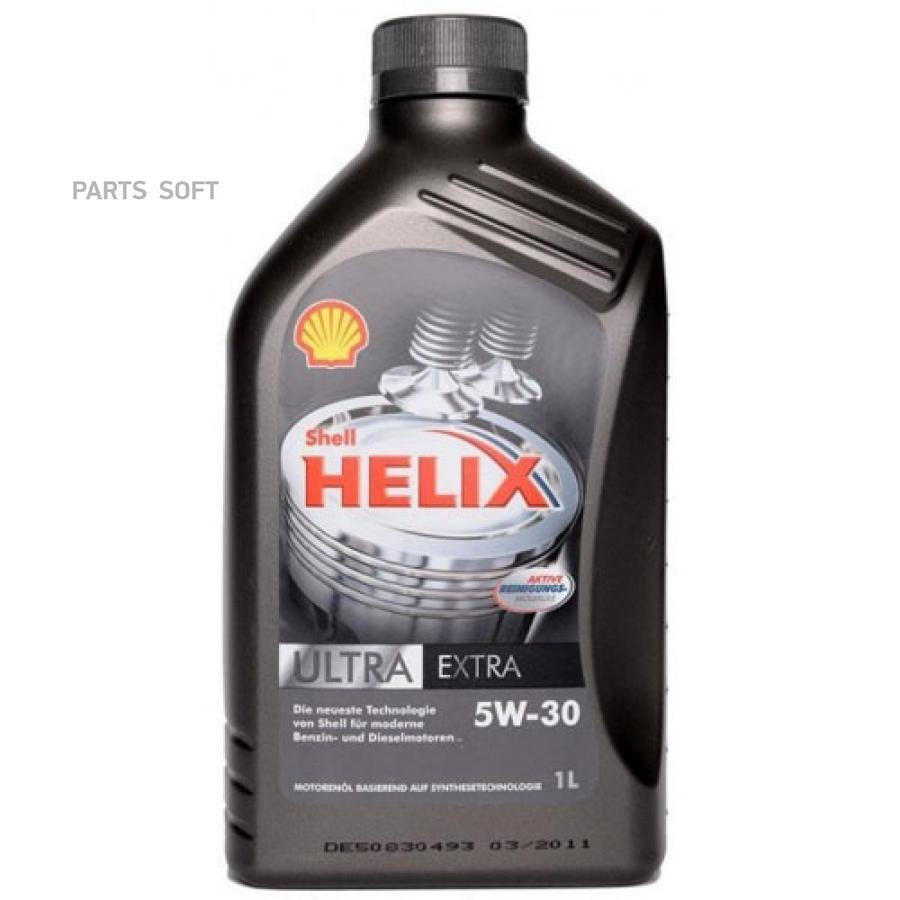 550021644 SHELL Масло моторное синтетическое Helix Ultra Extra 5W-30, 1л