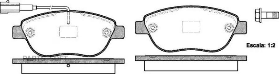 085911 REMSA Комплект тормозных колодок, дисковый тормоз