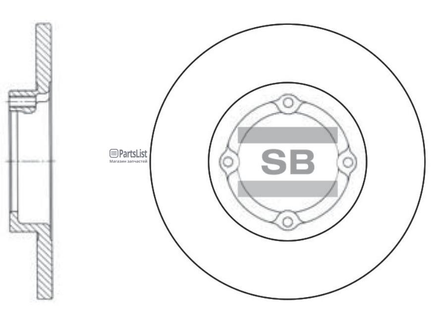 SD3010 SANGSIN BRAKE Тормозной диск SANGSIN sd3010