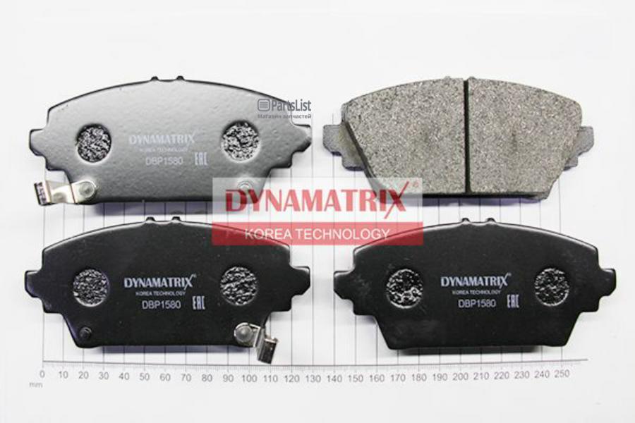 DBP1580 DYNAMATRIX-KOREA комплект колодок для дисковых тормозов