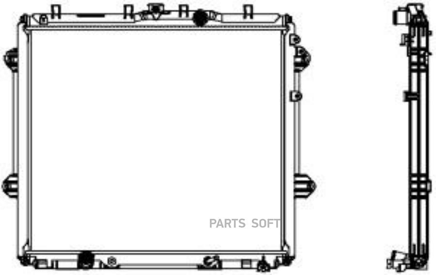 Радиатор системы охлаждения SAKURA 34618533