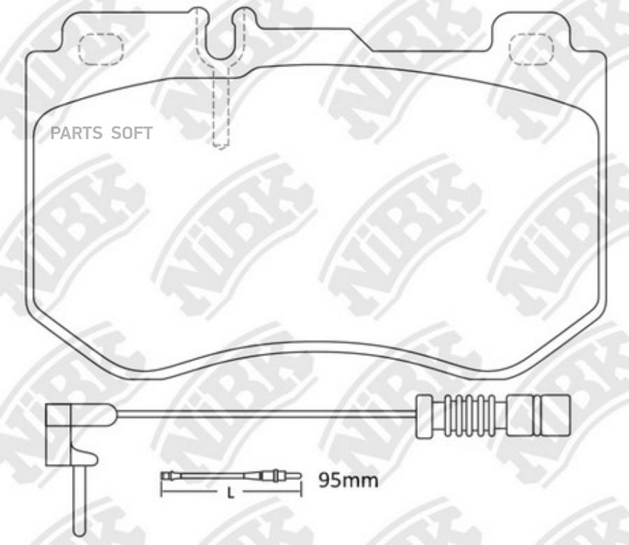 Колодки тормозные дисковые | перед | NIBK PN0584W