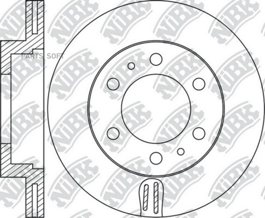 Диск тормозной передний NIBK RN1945