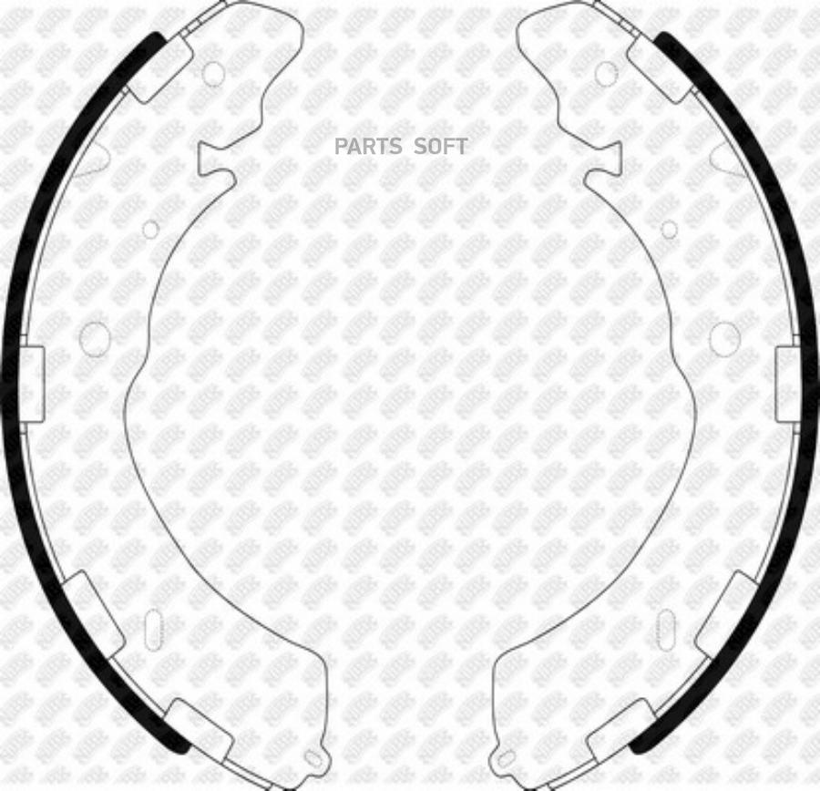 Колодки тормбараб NIBK FN6741