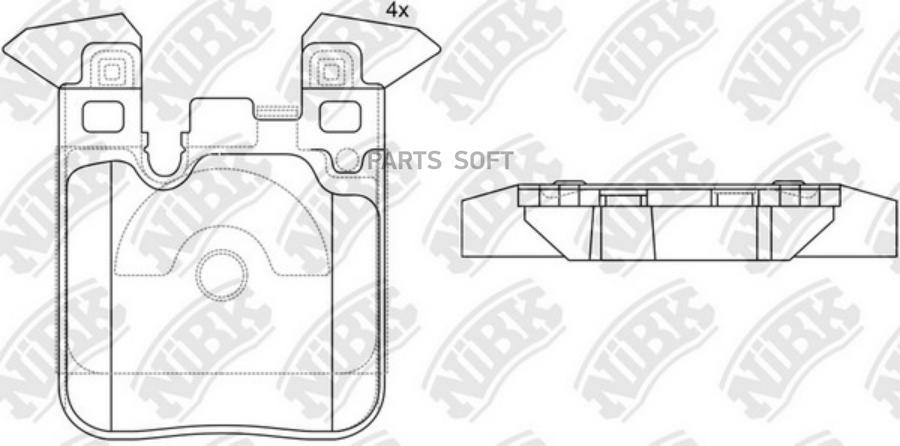 Колодки торм NIBK PN32004