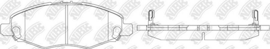 Колодки торм NIBK PN1831
