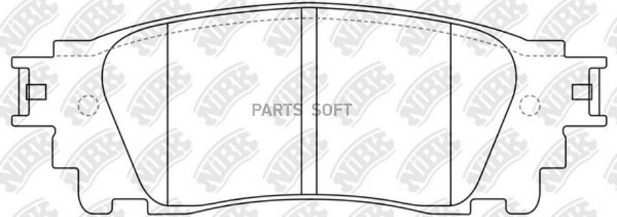 Колодки зад LEXUS NX 14= NIBK PN1852