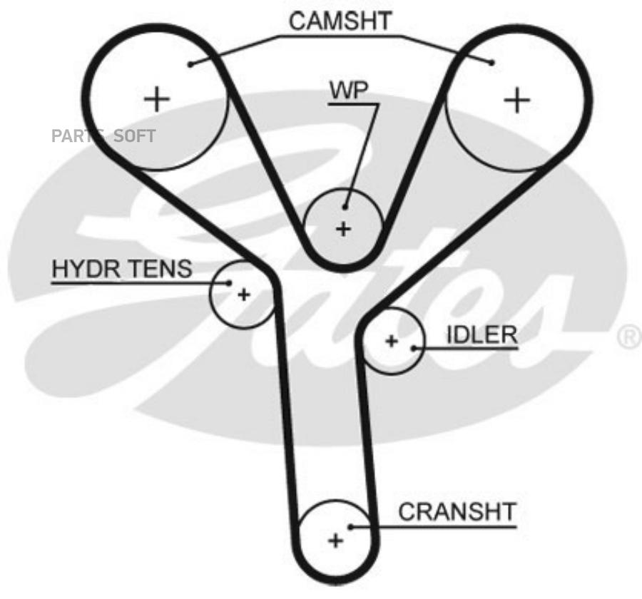 РЕМЕНЬ ГРМ GATES T329RB