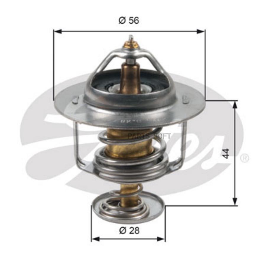 Термостат охлаждающей жидкости двигателя GATES TH30282G1