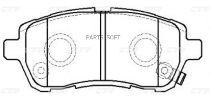 Колодки тормозные передние Premium (Старый CKD-21-P) CTR GK0144P