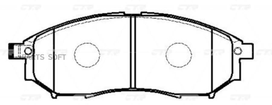 Колодки Тормозные Передние  Premium  ( Старый Ckn-12-P) CTR арт GK CTR GK0727P