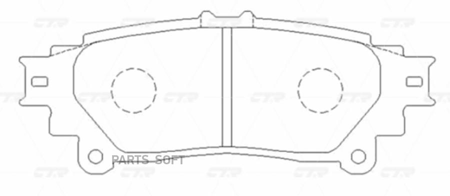 КОЛОДКИ ТОРМОЗНЫЕ CTR CKT72