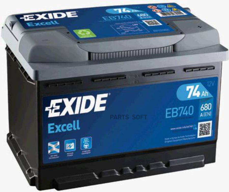 Аккумуляторная Батарея EXIDE арт EB740 EXIDE EB740