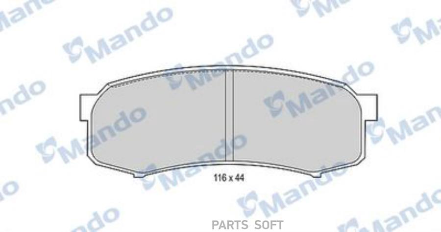 Колодки дисковые МIТSUBISНI РАJЕRО IV ТОYОТА FJ MANDO MBF015845