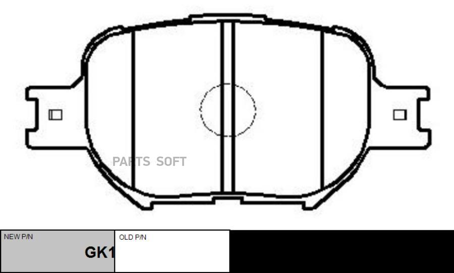Колодки тормдиск перед (старый арт CKT-57) CTR GK1071