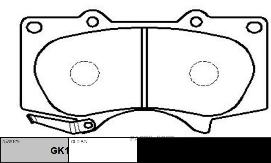 Колодки MITSUBISHI PAJERO (IV)/TOYOTA HILUXLAND CRUISER CTR CKT36