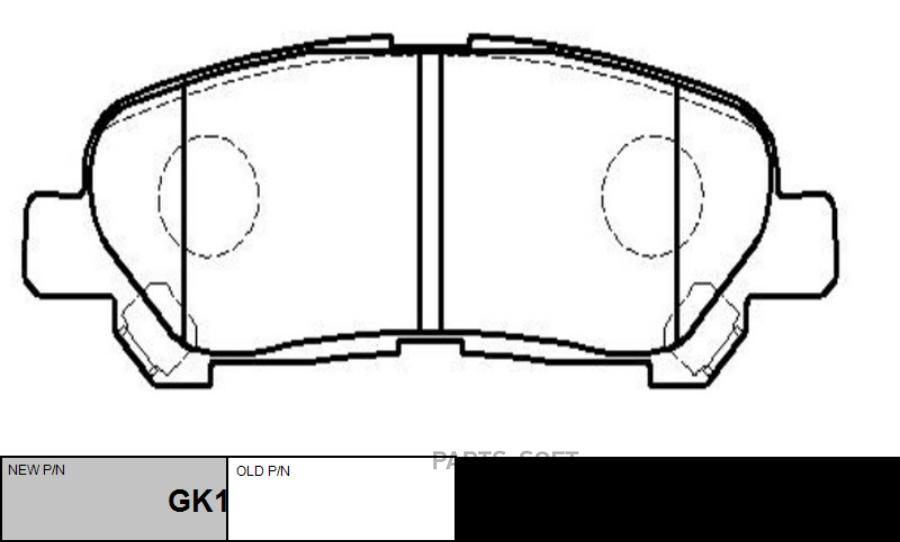 Колодки задние дисковые CTR CKT70