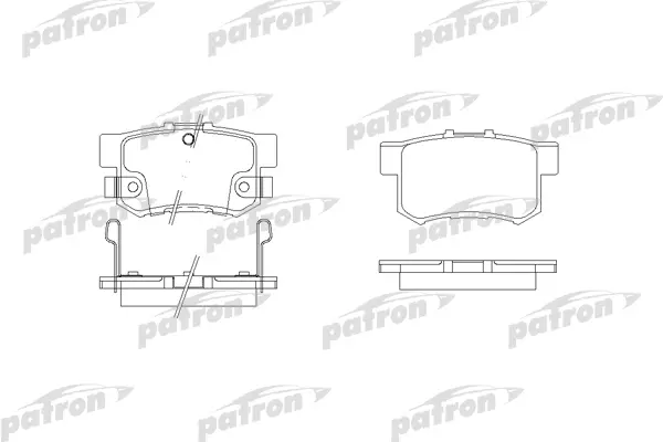 Колодки тормозные дисковые PATRON PBP956