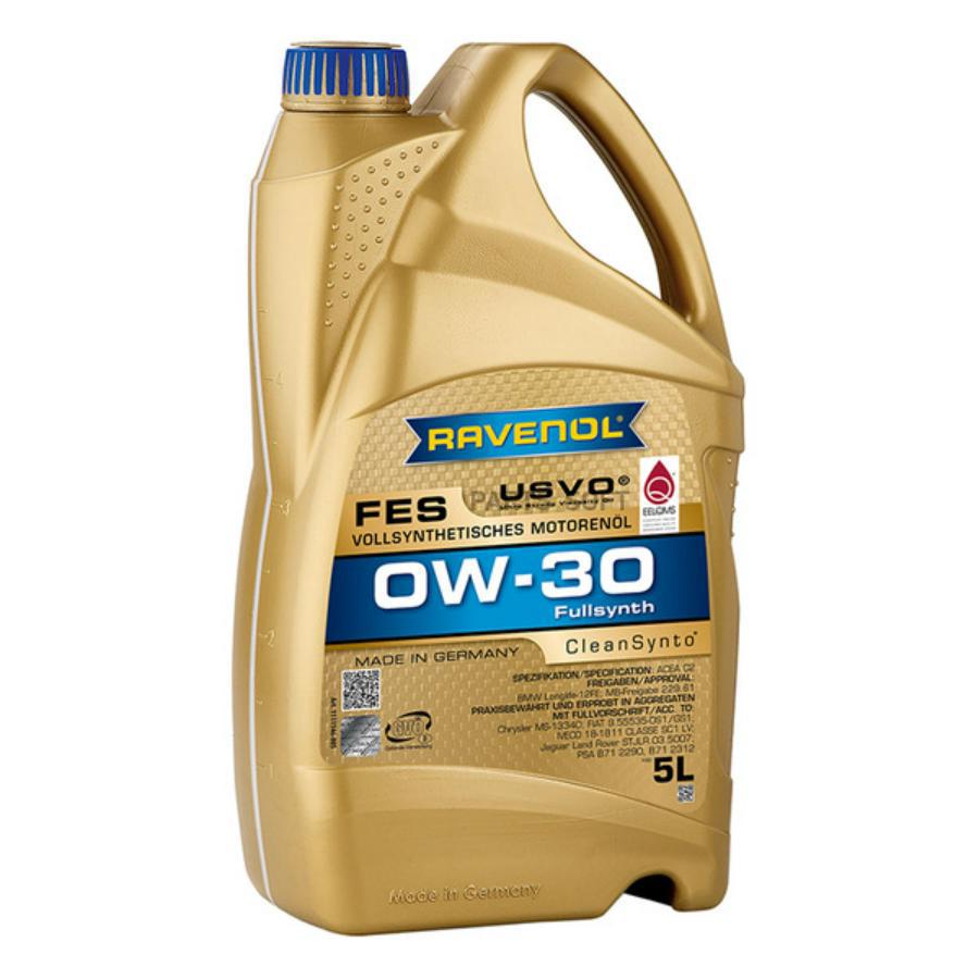 Масло моторное FES 0W-30 5л (синтетика+ПАО) RAVENOL 1111146005