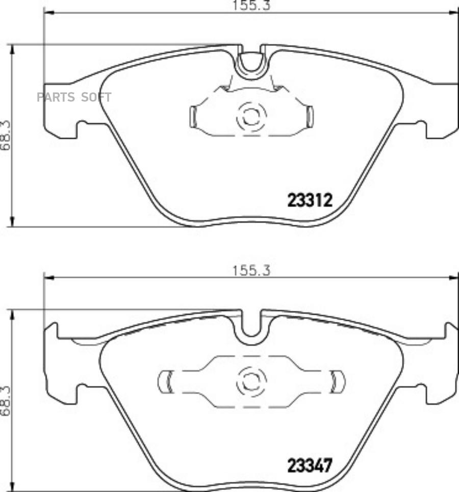 КОЛОДКИ ДИСКОВЫЕ BEHR-HELLA 8DB355009271